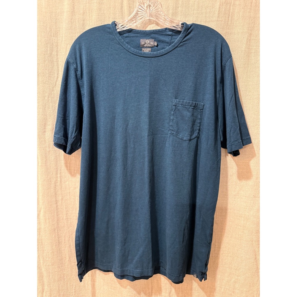 tasc Performance Coastal Collection Bamboo Cotton Pocket Tee Blue Mens L